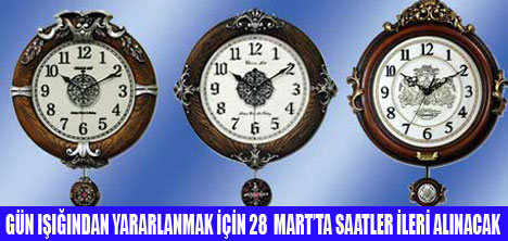 YAZ SAAT� UYGULAMASI BA�LIYOR