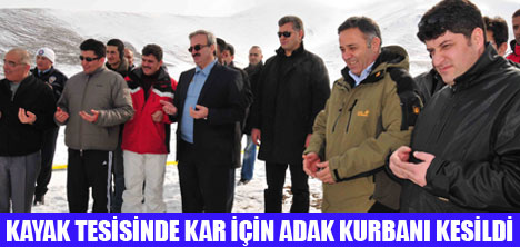 ABALI KAYAK TES�SLERݒNDE  KAR DUASI