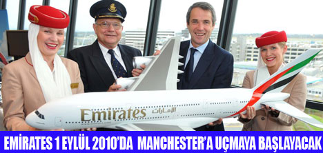 EM�RATES MANCHESTER�A A380 �LE U�UYOR