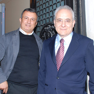 Bora Özgen ve Yunanistan İstanbul-Başkonsolosu Vasilios-Bornovas ile