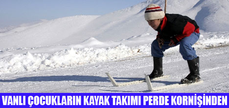 PERDE KORNİŞİNDEN KAYAK TAKIMI