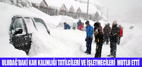 ULUDAĞDA KAR KALINLIĞI 2 METRE