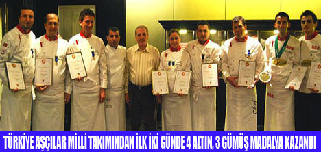 MİLLİ  AŞÇILARIMIZ ALTINLARI TOPLUYOR