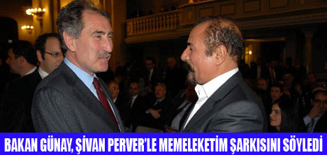 GÜNAY,ŞİVAN PERVERLE ŞARKI SÖYLEDİ