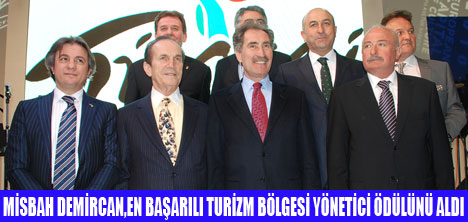 DEMİRCANA ÖDÜLÜNÜ BAKAN GÜNAY VERDİ