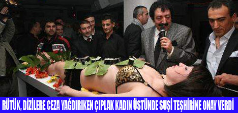 ÇIPLAK KADIN ÜSTÜNDE SUŞİYE ONAY