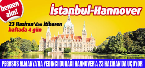 PEGASUS HANNOVER SEMALARINA ULAŞTI