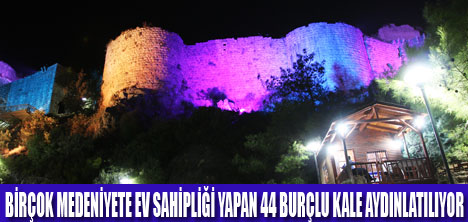 44 BURÇLU KOZAN KALESİ AYDINLATILIYOR