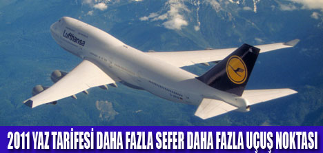 LUFTHANSA NIN HİZMETLERİ GENİŞLİYOR