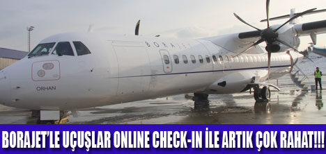BORAJETTE ÜCRETSİZ ONLINE CHECK-IN