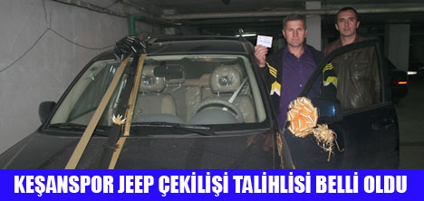 3874 NUMARALI BİLET JEEP KAZANDI