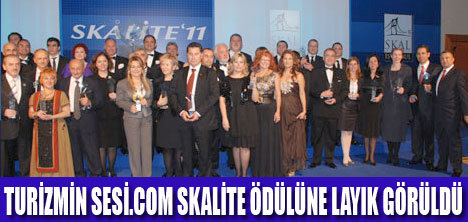 TURİZMİN SESİ.COM SKALİTE ÖDÜLÜ ALDI