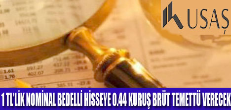 USAŞ, 15 MİLYON TL KÂR ETTİ