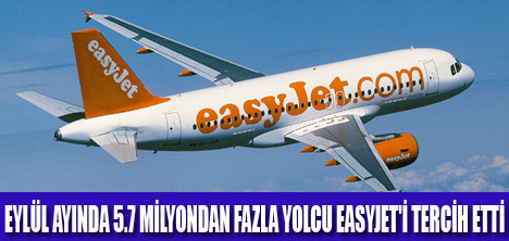 EASYJET EYLÜL AYI RAPORUNU AÇIKLADI