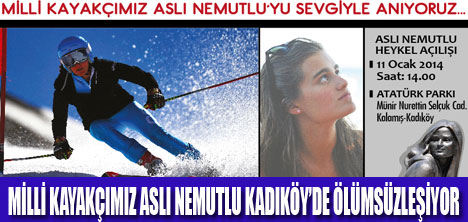 ASLI’NIN HEYKELİ KALAMIŞ PARKI’NDA AÇILIYOR