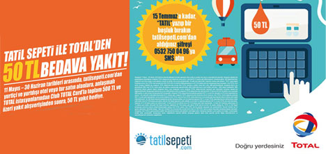 Total ve Tatil Sepeti Kazandırıyor