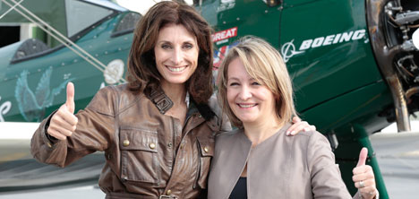 Hezarfen Havaalanı’na1942 model Boeing Stearman indi