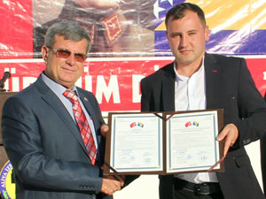 Halilbeyli ve Gradisce'nin  kültür ve sanat dernekleri arasında da kardeşlik ilişkisi kuruldu