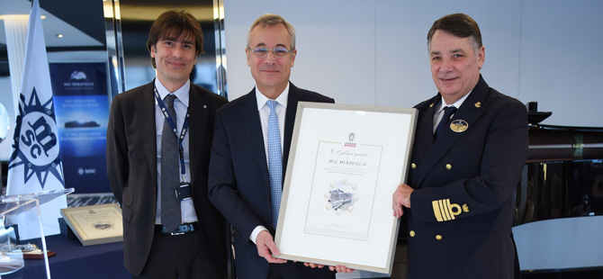 MSC Cruises, cruise sektöründe kalite, sağlık, güvenlik ve çevresel yönetim konularında prestijli ödülü aldı