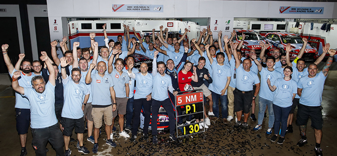 BRC Hyundai Racing Team iki yıl üste WTCR’de yine zirvede