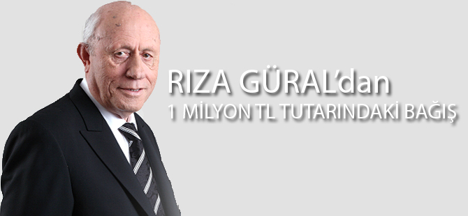 Rıza Güral , 1 milyon TL tutarındaki bağışı, Kütahya Valiliği’ne teslim etti