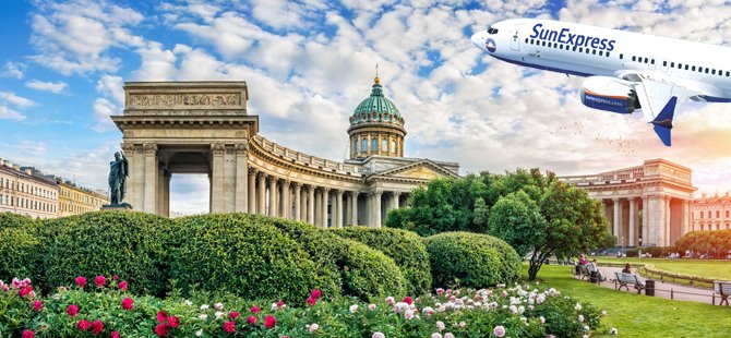 SunExpress ile İzmir - St. Petersburg uçuşları yeniden başlıyor