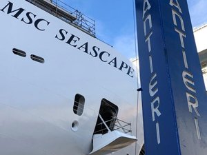 Filonun bir sonraki gemisi Msc Seascape ilk kez denizle buluştu