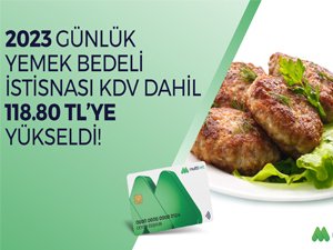 2023 Çalışanların günlük yemek bedeli ne kadar oldu