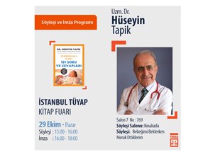 29 EKİM’DE TÜYAP KİTAP FUARI’NDA SÖYLEŞİ VE İMZA GÜNÜ OLACAK