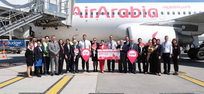 Sabiha Gökçen’den Air Arabia Egypt ile Kahire uçuşları başladı
