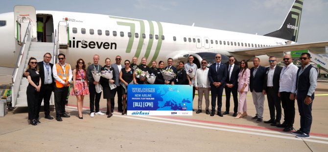 Gazipaşa-Alanya Havalimanı, Copenhagen Air Taxi’nin ilk uçuşunu karşıladı