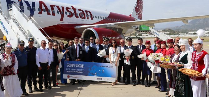 Gazipaşa-Alanya Havalimanı, FlyArsytan’ın ilk uçuşunu karşıladı