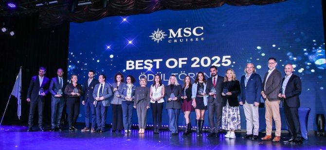 2025’in En İyi Acentaları MSC Cruises’tan Ödül Aldı