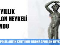 SOLİ POMPEİPOLİS ANTİK KENT'İNDE BRONZ APOLLON HEYKELİ BULUNDU