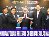 THY İLE TAYLAND HAVAYOLLARI ANLAŞTI