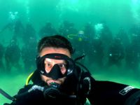 Saros’ta su altı selfie’si