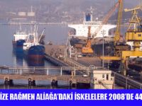 ALİAĞA'DA 40 MİLYON TON YÜKLEME BOŞALTMA YAPILDI
