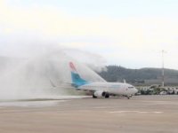 İzmir Adnan Menderes, Luxair’in ilk uçuşunu karşıladı