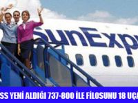 SUN EKSPRESS'İN  FİLOSU 18 UÇAĞA ÇIKTI