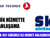 THY İLE SKY TEKNİK HİZMETTE ANLAŞTI