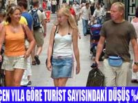 YABANCI TURİSTTE %3,96 DÜŞÜŞ VAR